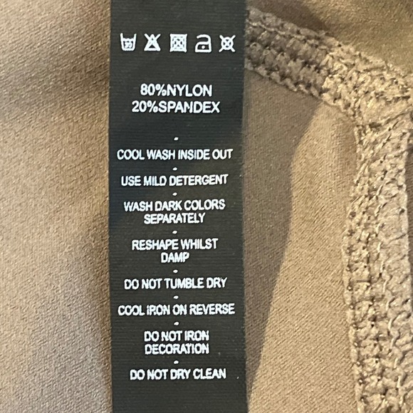 Three Nails High Rise Leggings Brown Womens Small Athletic Yoga Pants - Picture 6 of 6